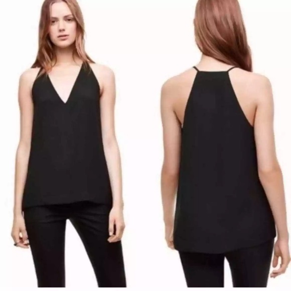 Aritzia Babaton Morris Blouse V Neck Light Purple - Picture 6 of 7